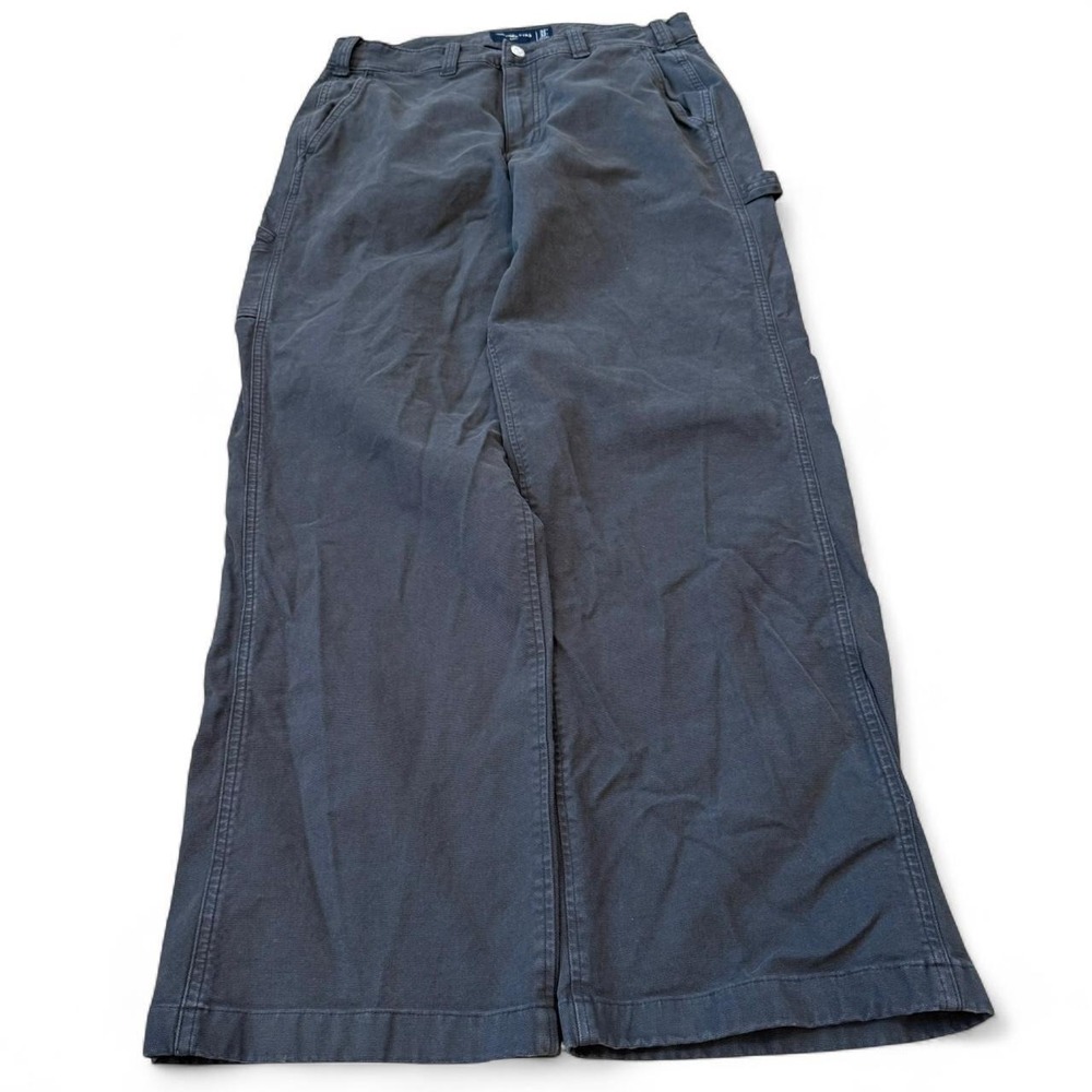 Abercrombie & Fitch Baggy Grey Carpenter Pants Mens Size 32x30.5 Skater Workwear